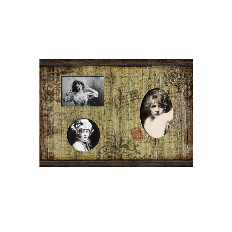 Hot Selling Retro Simple Classic Picture Frame Custom Size Solid Wood Photo Frames for Wall Art Home Decor