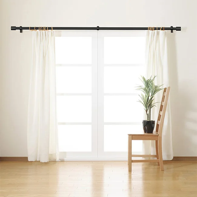 1 Inch Curtain Rods 28 to 86-Inch Curtain Rods for Windows 48 to 84 Hanging Curtain Rod & Wall Mount with Brackets