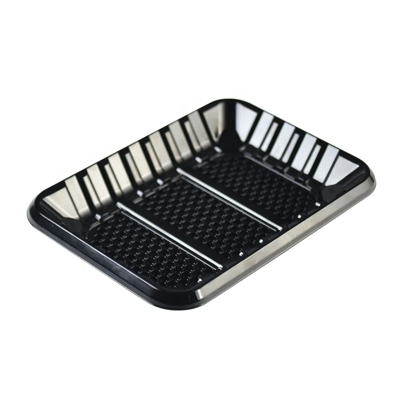 New design food grade PET blister disposable absorbent trays for vegetable and meat packaging