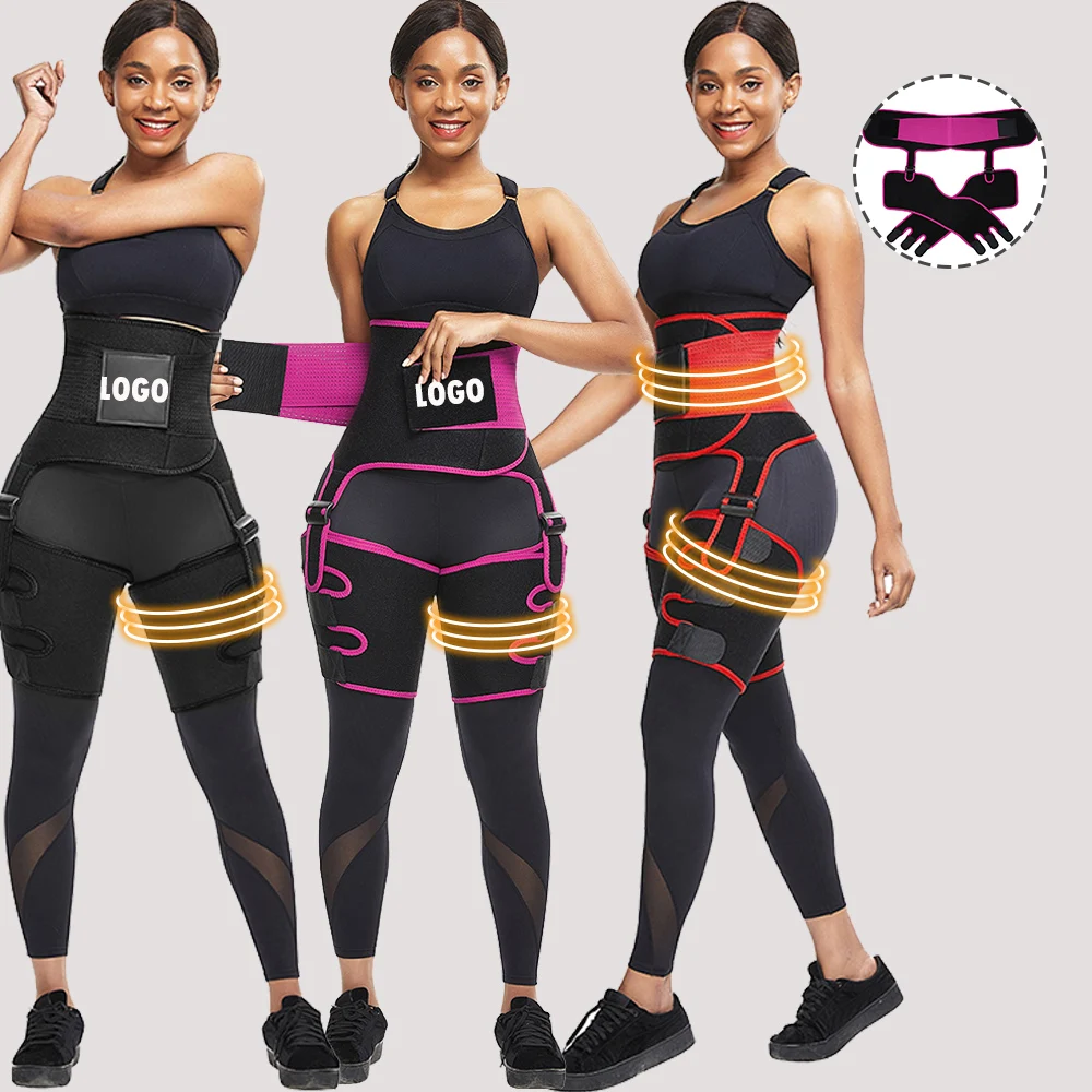 
High Quality Women Leg Shaper Bodyshaper Waist Control With High Compression Thigh Trainer Sweat 