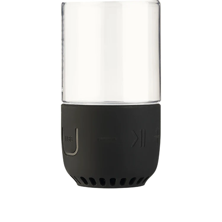 
Factory price plastic mini music speaker smart water bottle with lid 