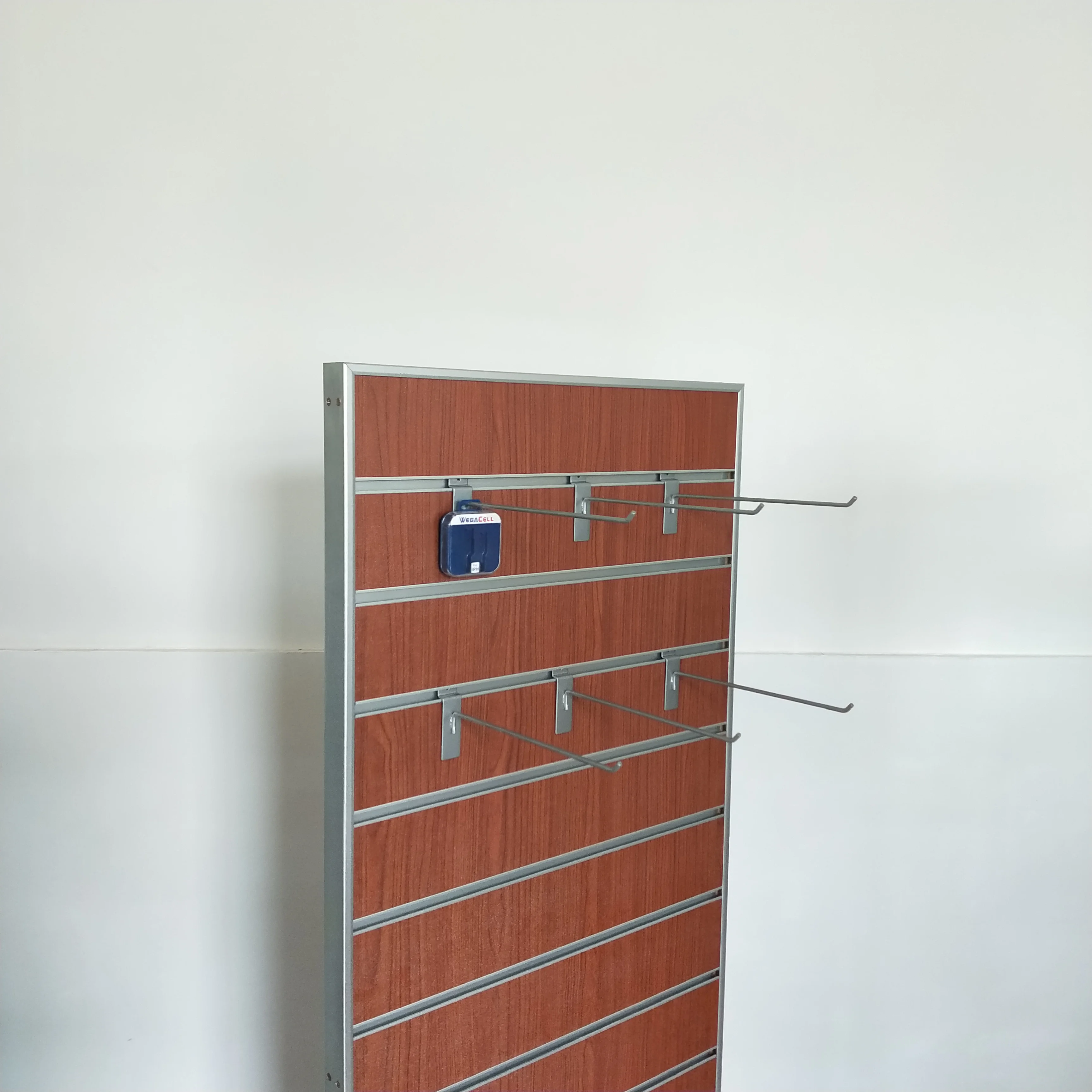 Shop t-shirt coat rack slat board wall metal hook panel accessory cheapest grooved panel slatwall display stand
