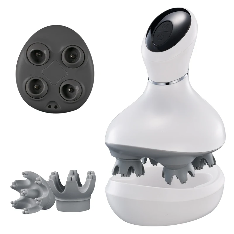 
hair scalp massager cordless handheld four massage head ems head massage pillows 