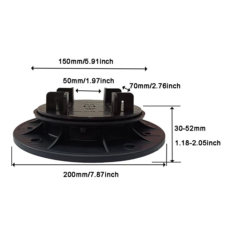 Factory Direct Sales Professional Outdoor Roof Deck Raised Floor Paving Tool Adjustable Deck Pedestals For Floor Leveling