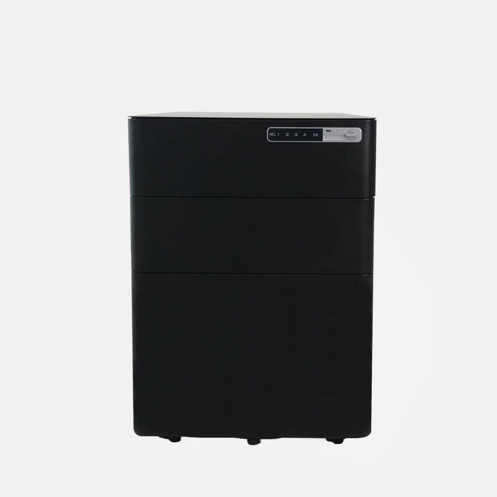 Office Electronic Password Lock 3 drawers mobile pedestal or cabinet