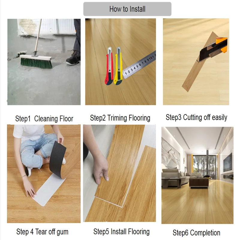 2.0mm LVT Floor 100% New Design Dry Back self adhesive Wood Series plastic PVC Vinyl Flooring Plank