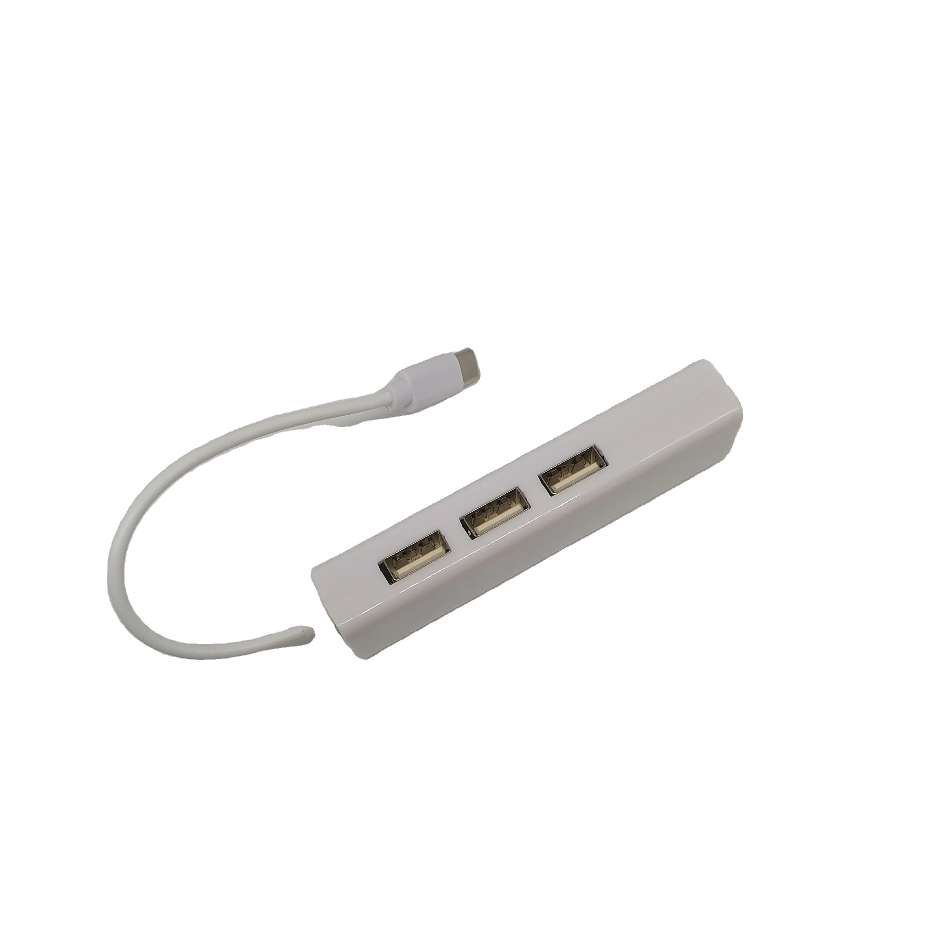 Factory direct  LAN Ethernet USB C to network port RJ45 adapter USB hub plus network card