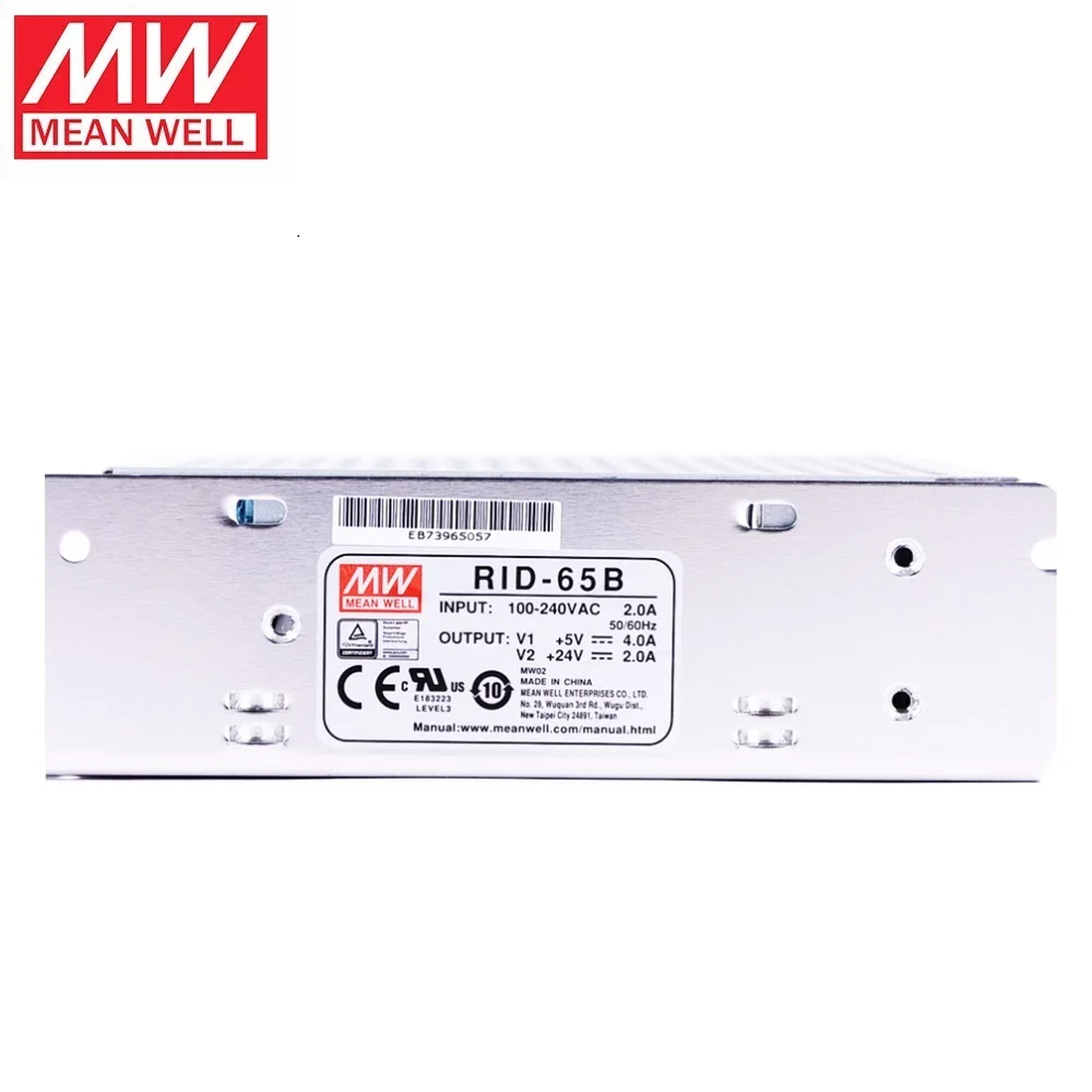RID-65A/65B RID-65B 65W Dual Isolated Switching Power Supply 5V12V24V Instead Of NED-50A/50B Mean Well New and Original