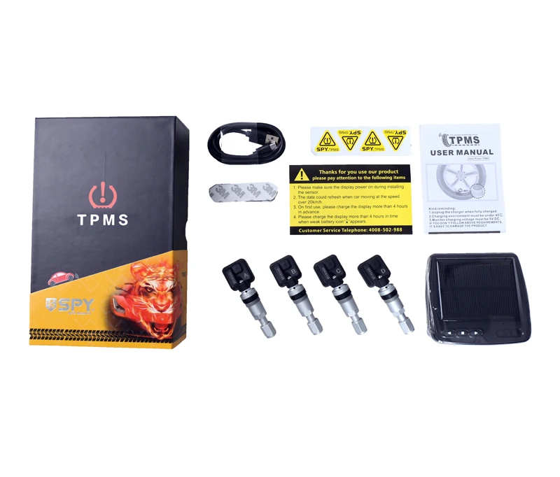 
tire gaugesspy solar power tpms tire pressure monitoring system 