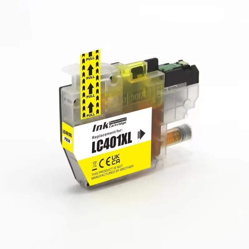 Yellow  Ink Cartridge LC 401 XL Inkjet LC401XL For Brother MFC-J1010DW / J1012DW /J1170DW