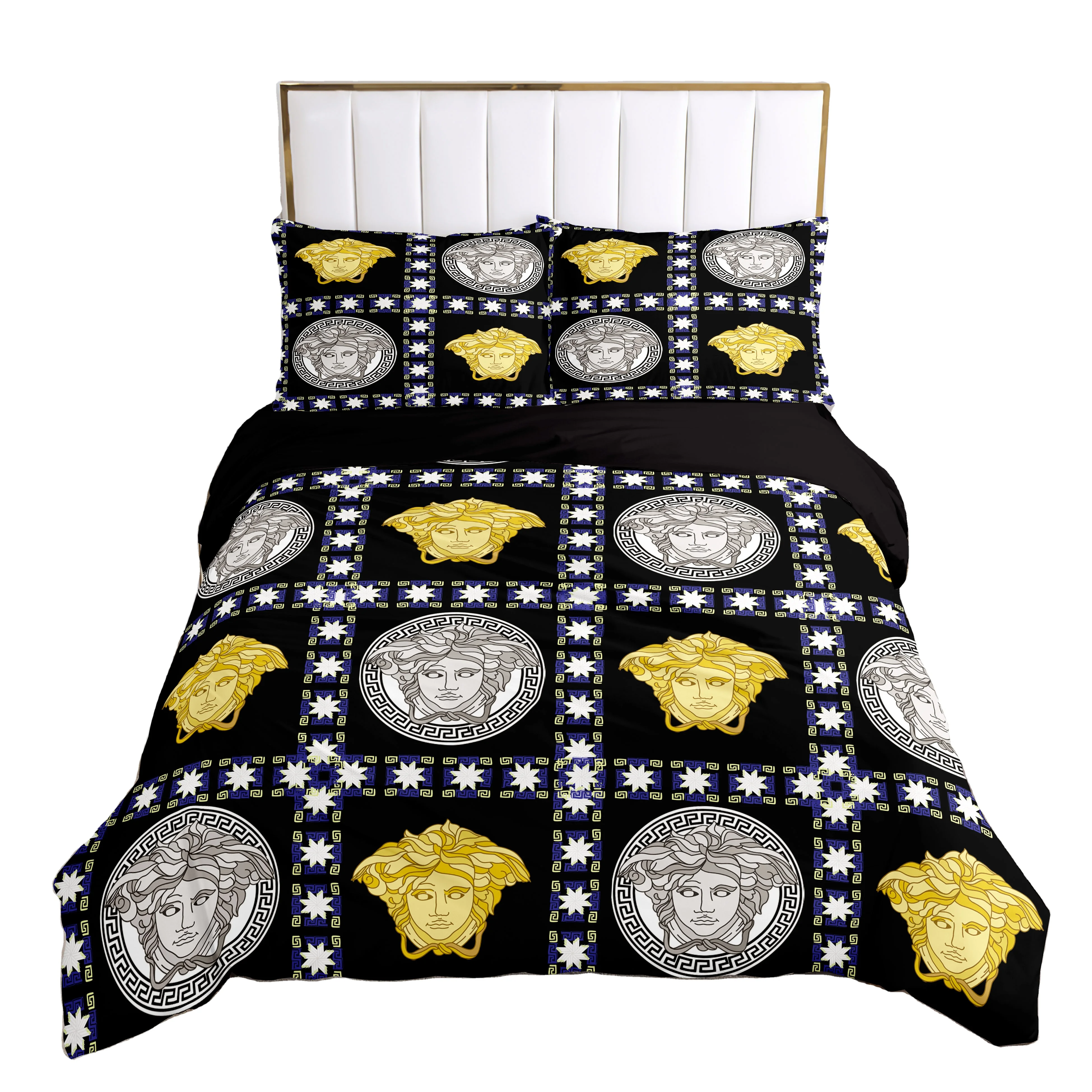 High Quality 3D Printed 3 Pieces Bedding Sets King Size Comforter Luxury Duvet Cover Set For Bed