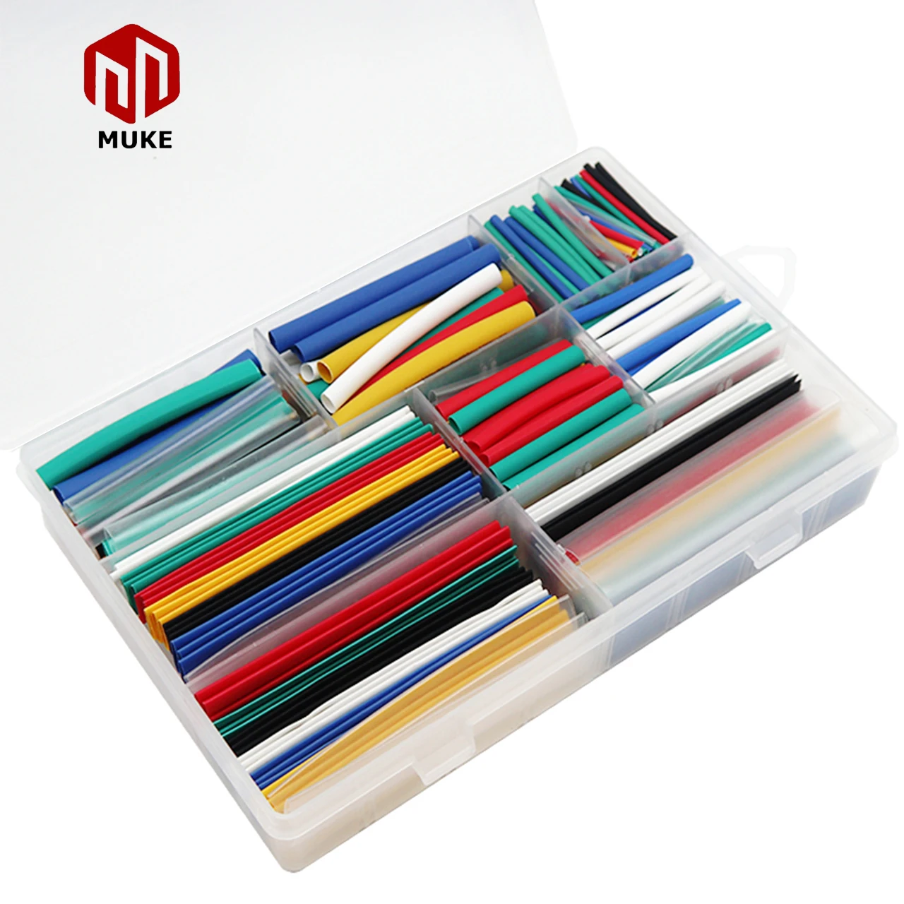 Комплект термоусадочных трубок, 385 шт., термоусадочные трубки для изоляции проводов