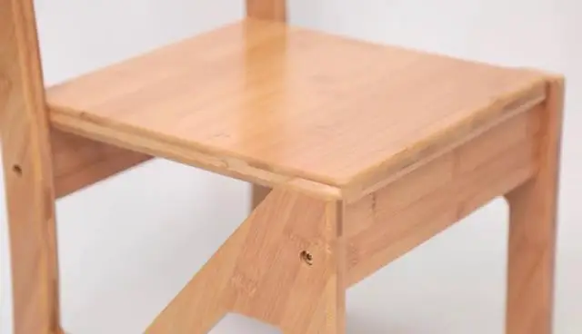 Kids Bamboo Wooden Table and 2 Chairs Set Children Activity Table Set Baby Furniture Children Table and Stool Set Desk