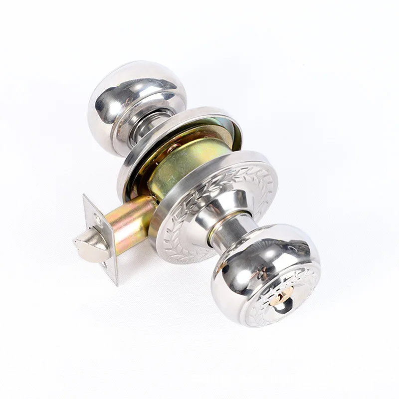 Asia market hot sale stainless steel portable cylindrical round ball mortise  door knob lock