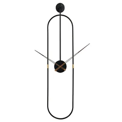 Modern fashion clock decorative Nordic living room metal decorative Spanish simple light luxury clock