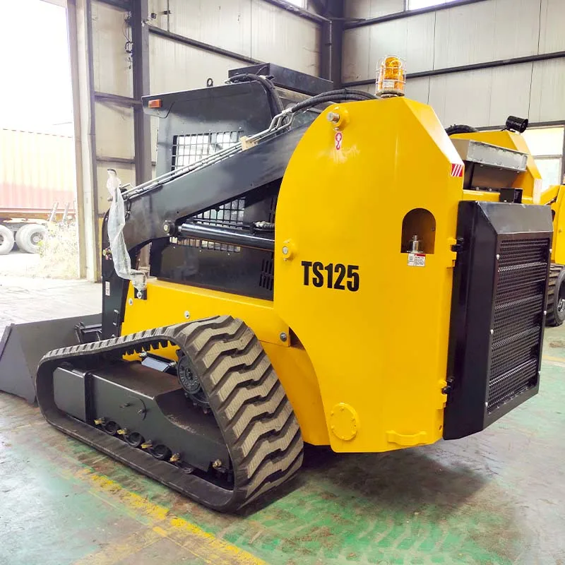 cheap mini diesel mobile crawler Wheel type mini skid steer loader skid steer compact track skid steer loaders