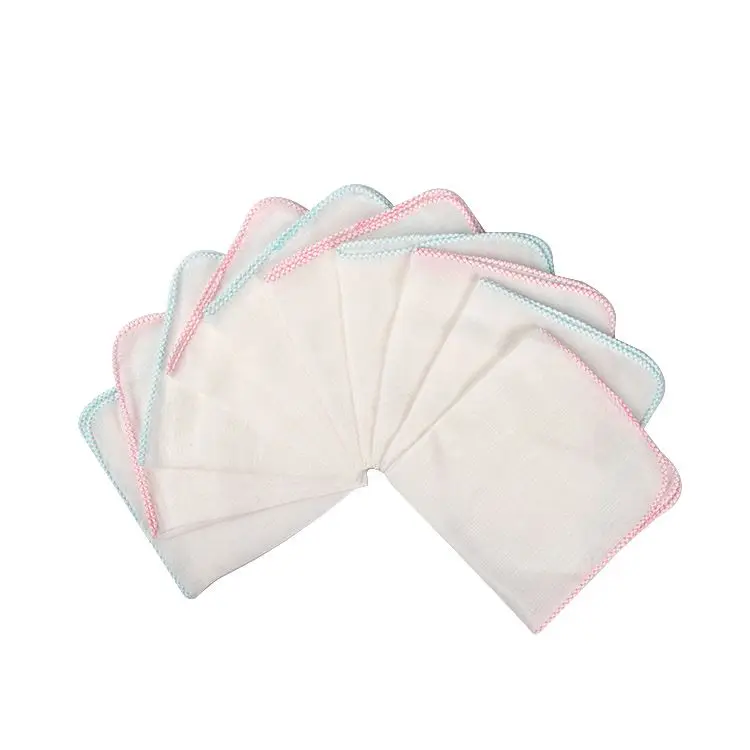 China Manufacturer Organic Cotton Kid 12 Pieces Floral Printed Face Handkerchiefs 100% Cotton