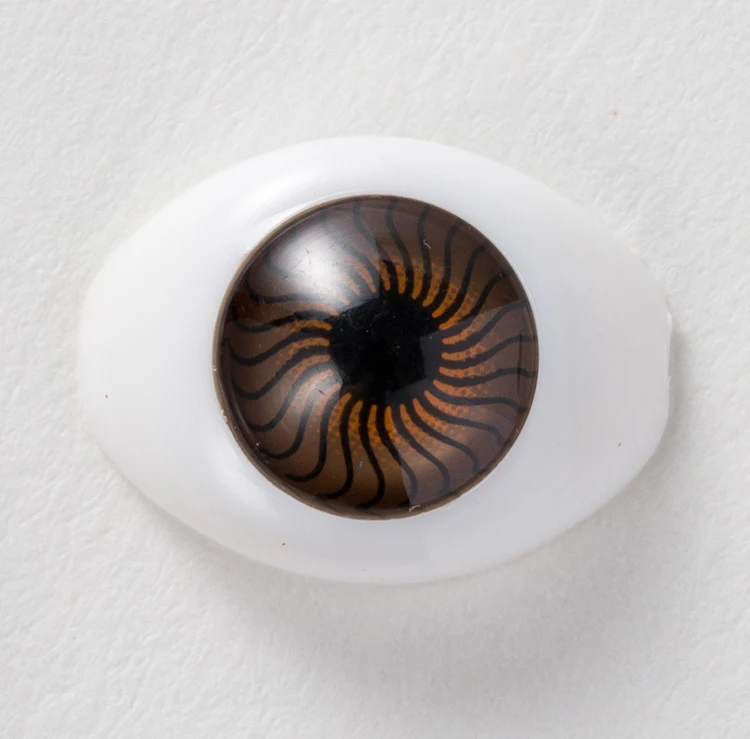 Promotional Eco-friendly Safety Brown Oval Dome Doll Eye For Toys Plastic