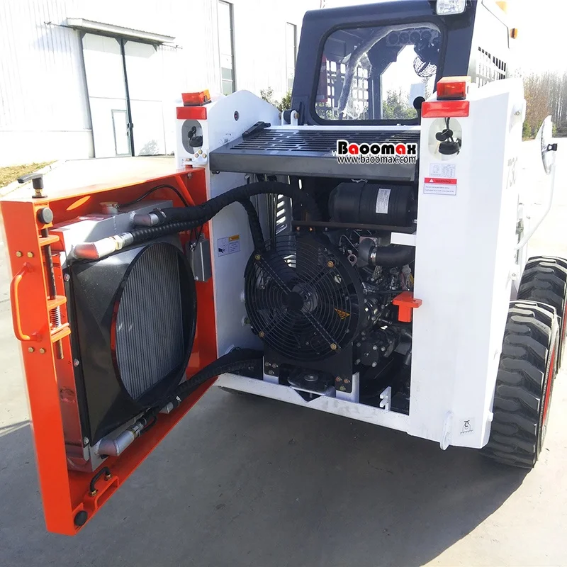 Baoomax new firewood processor skid steer with accessories skid steer quick attach plate front end wheel loader