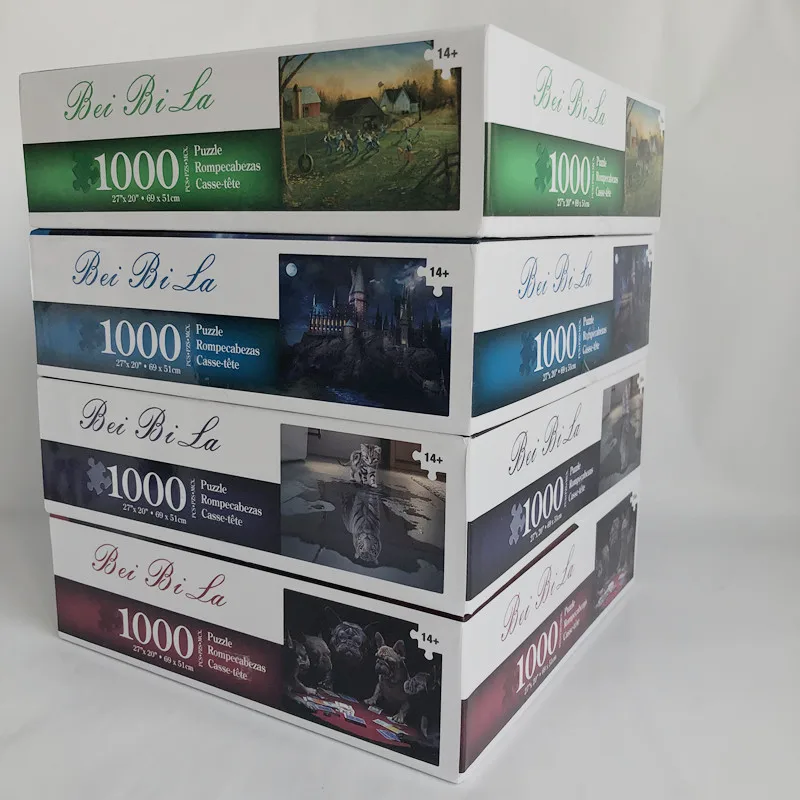 wholesale manufacturers custom puzzle 1000 2000 pieces blank  jigsaw floor puzzle