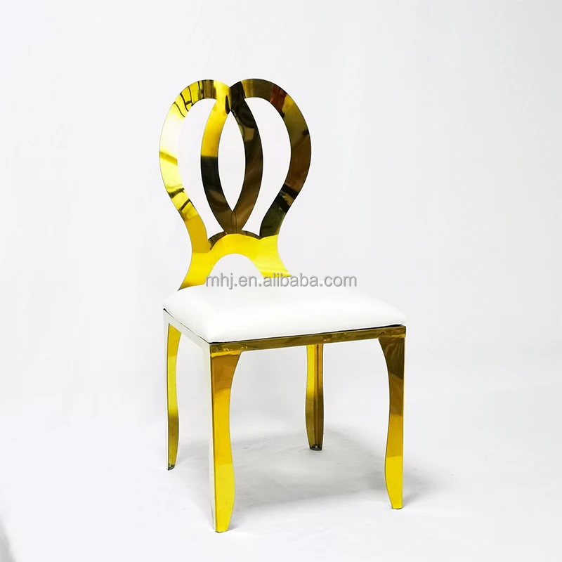  rose gold stainless steel butterfly chair party event wedding