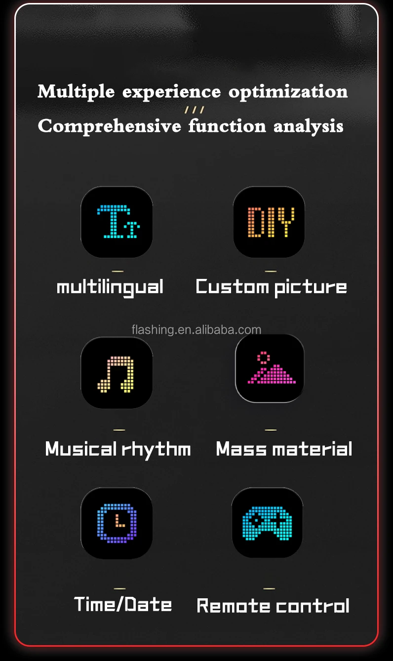 Newest EL Glow FlexLED With Remote Programmable Messages Scrolling LED Sign Display for Cars Digital Display