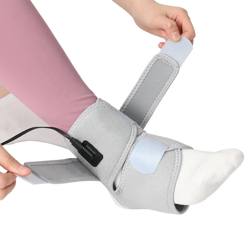 Ankle foot heating therapy electric warm ankle brace adjustable electric heated ankle support With High Quality