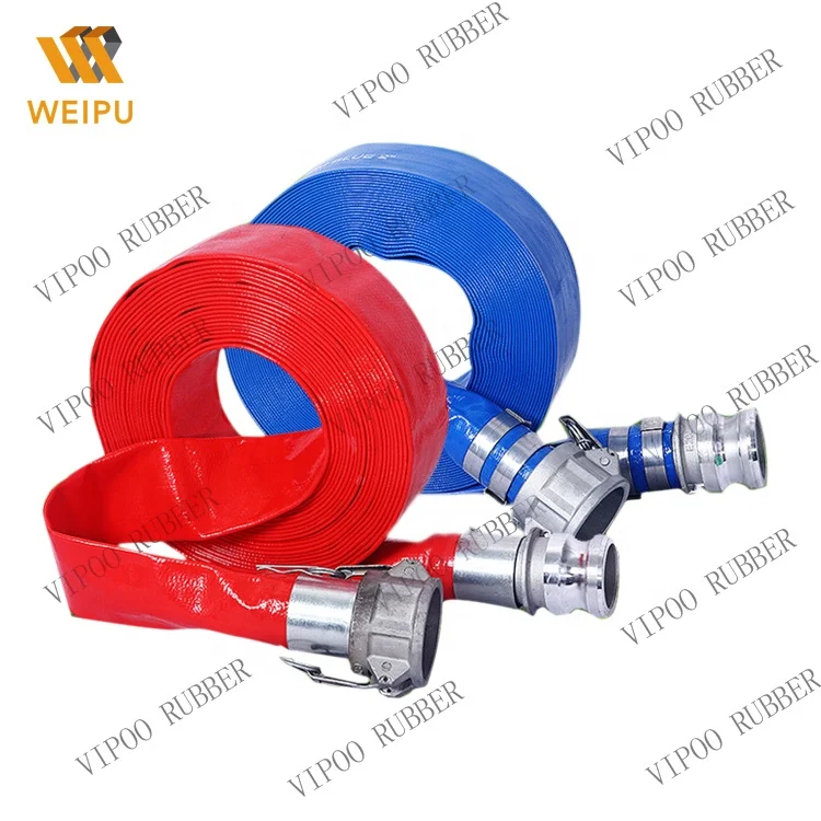 Flexible watering flat hose 2 inch discharge pipe high pressure or low pressure factory direct