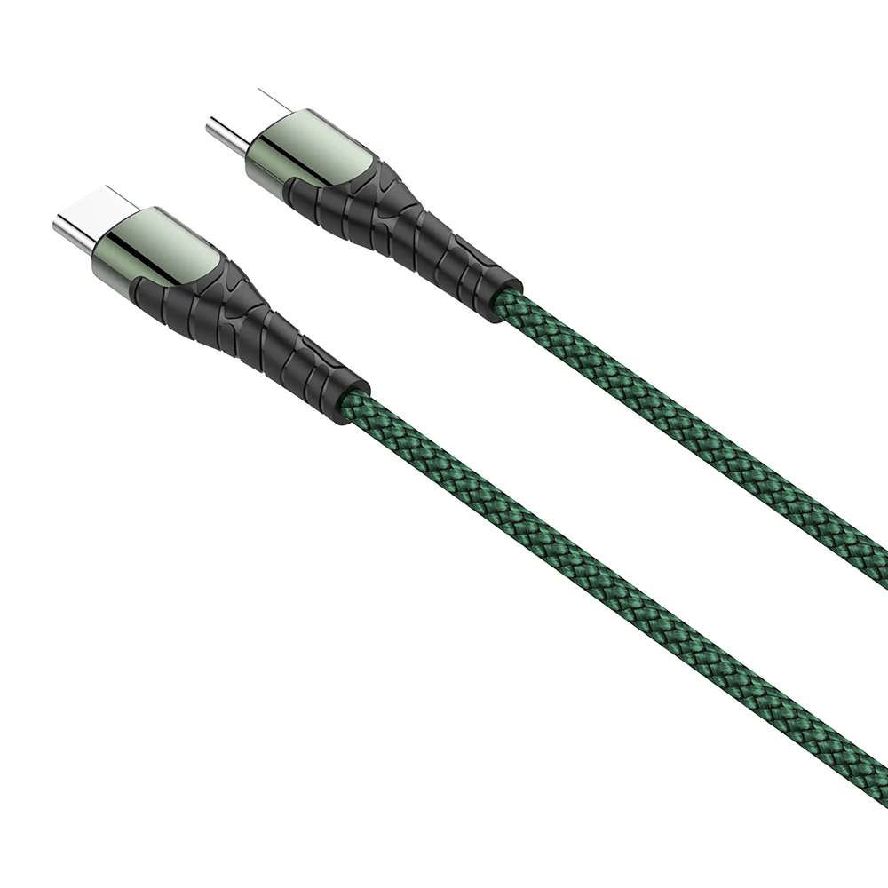 
LDNIO New LC101/LC102 60W Nylon Braided Metal Fast Charging PD Type c to Type c Cable 