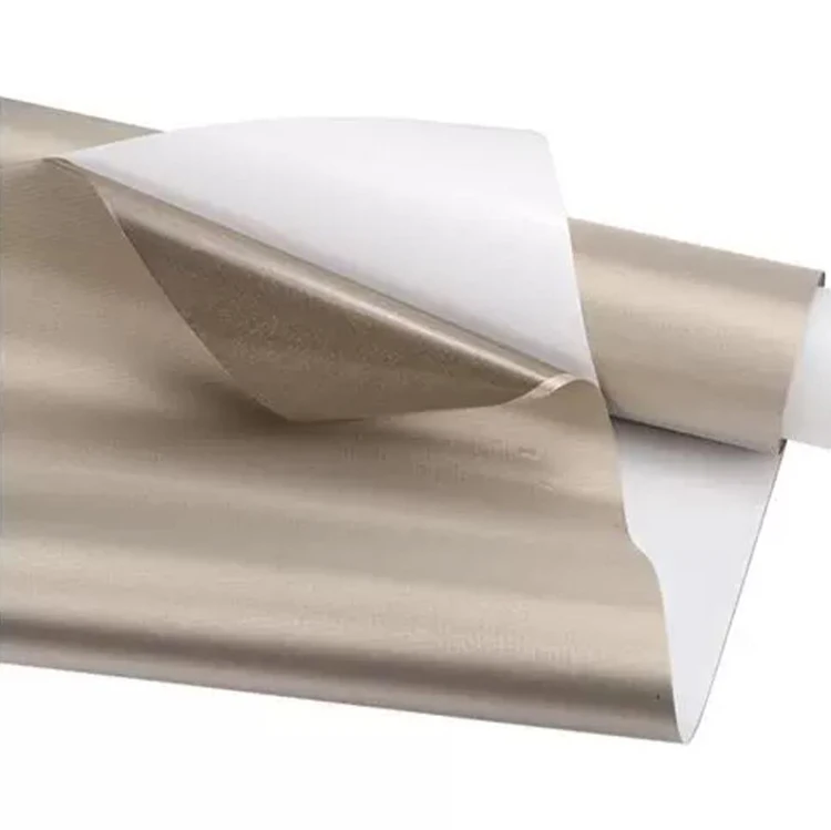 RFID blocking conductive fabric with glue for wallpaper and shielding room