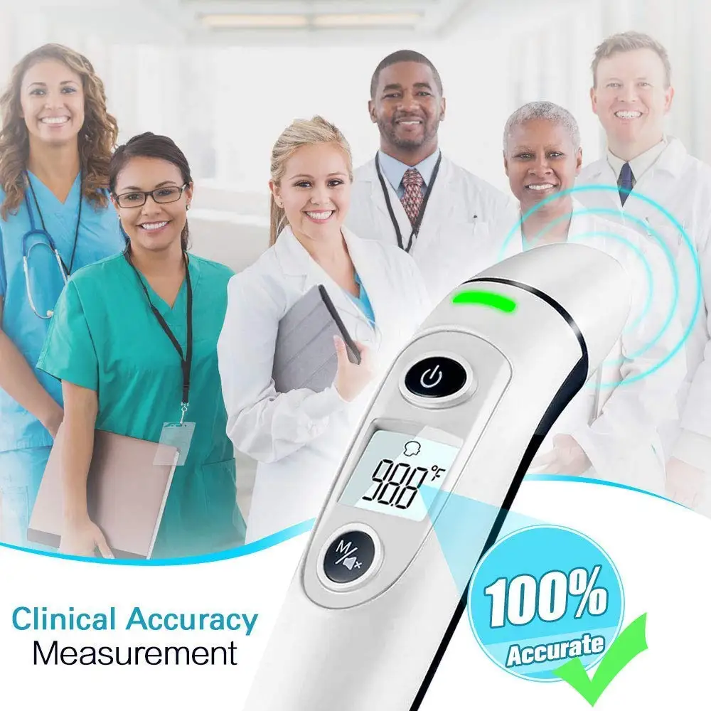 Medical Thermometer Digital Non Contact Household Head Forehead Thermometer Ear Infrared Thermometer