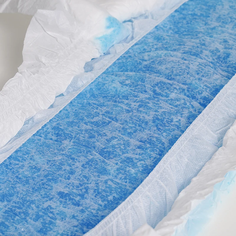 Cheapest Double Leak-proof Visible Legcuff Pe Film Pp Bande Couches Pour Adultes Panty Super Thick Adult Diapers