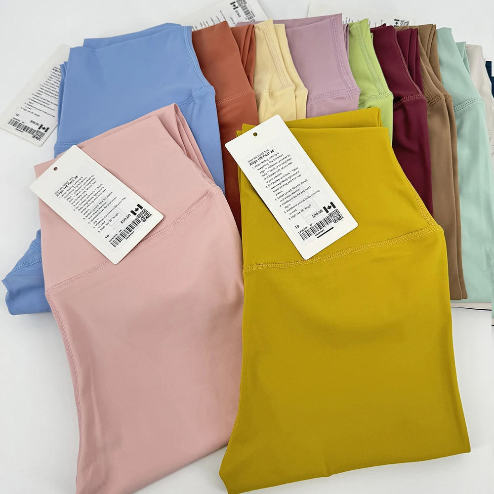 wholesale Lulu Lemon leggings High Waist Butt Lifting Sports fitness Women yoga pants Lulu Lemon