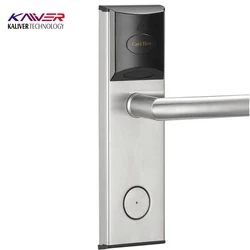 Silver and Gold smart rfid hotel lock system home hotel electronic door handle lock smart hotel door lock system price