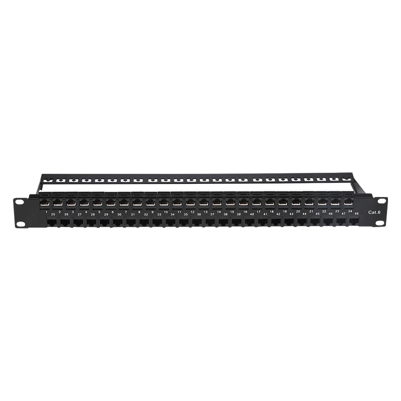 1u rack mount cat6 ftp 48port loaded Patch Panel