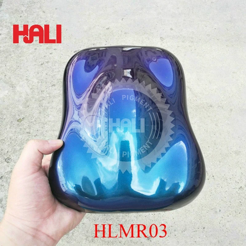 Super chameleon pigment optical chrome pigment powder hypershift mica pearl pigment item:HLMR01 color: gold/yellow/green