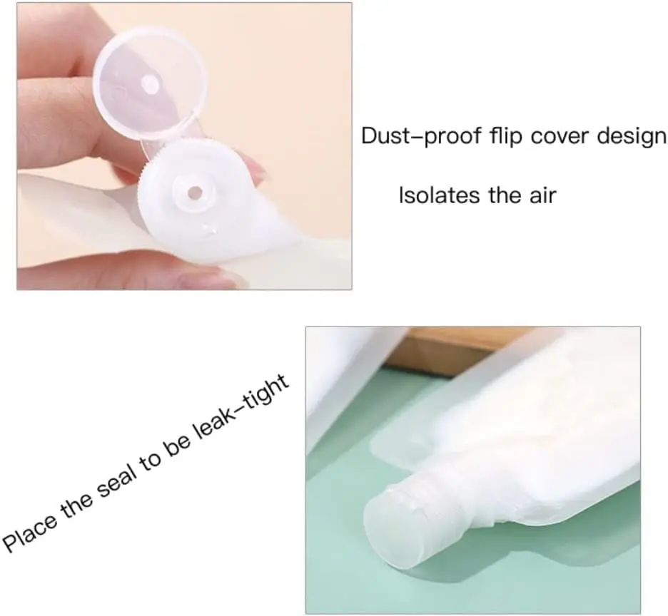 Refillable Empty Travel Squeeze Pouches Fluid Makeup Packing Bag 30ml 50ml 100ml Stand Up Cosmetic Lotion Spout Pouch