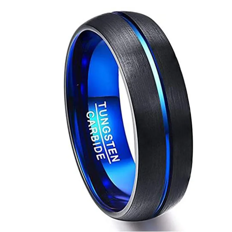Мужское кольцо из карбида вольфрама 8 мм, 2021