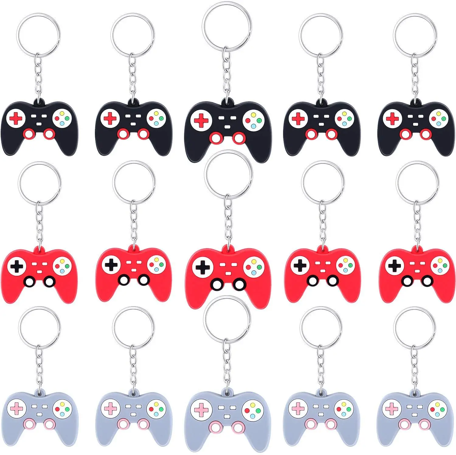 Wholesale Video Game Controller Machine Handle Keyring Couple Joystick Car Keychain Key Holder Game Key Chains