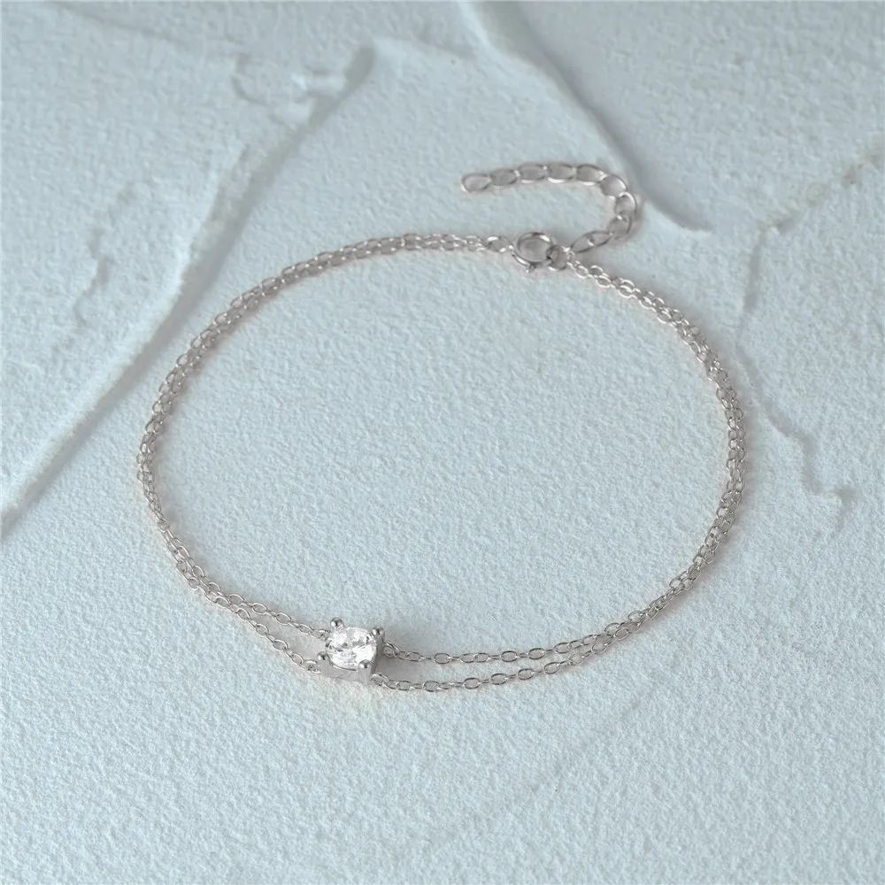 fine jewelry 925 silver bracelet women real 925 sterling silver heart chain bracelet charm silver 925 bracelet jewelry