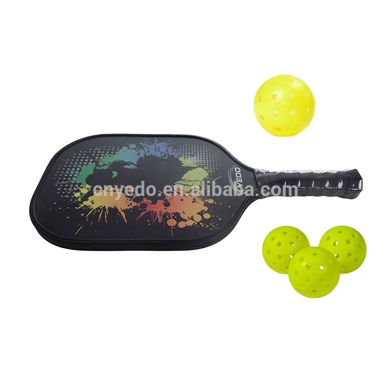 China Factory Wholesale racket set High end Graphite carbon pickleball paddle set pickleball paddle set 4 balls 2 paddles