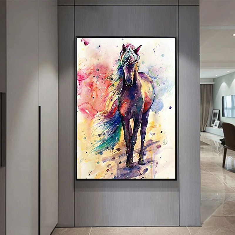 Wholesale 5D DIY Round Square Drill Horse Diamond Art Painting Kits For Adults Kids Free Sample