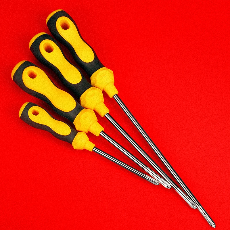 Promotional Precision Screwdriver Plastic Rubber Handle Straight Manual Torque Phillips Screw Driver