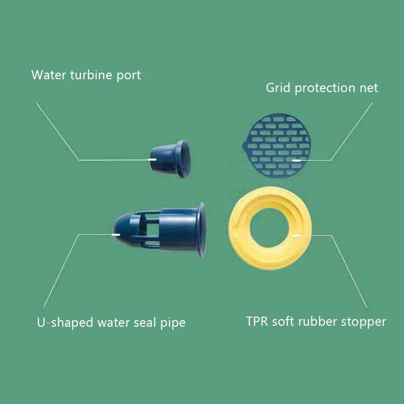 Kitchen Accessories Deodorant Soft Silicone Core Sewer Pipe Seal Ring Bath Washing Machine Cover Sink Anti-odor Floor Drain