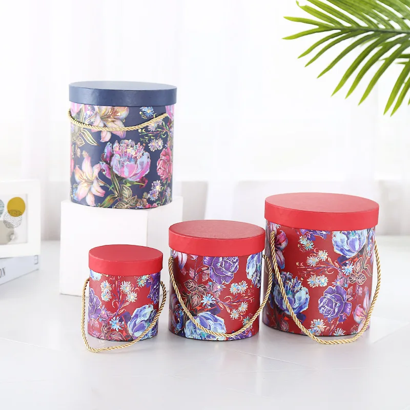 Cheap Factory Price Cradle Flower Box Wholesale Gift Boxes With Ribbon Closure