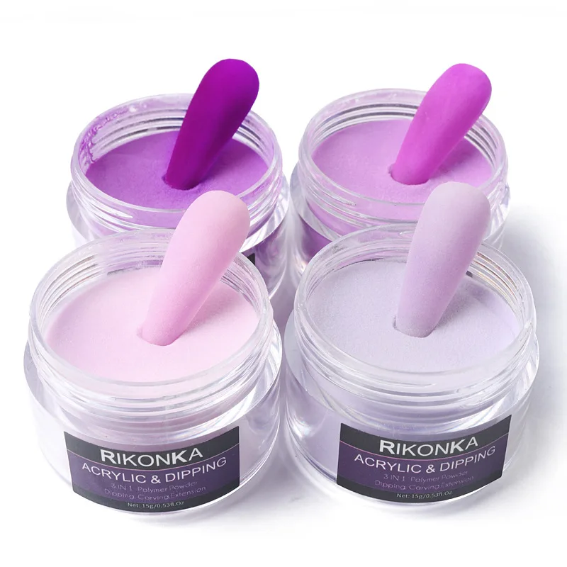 15g Acrylic Powder For Nail Extension Carving Valentines Day Nail Design Dipping Powder Pigment Dust Professional Nail Supplies