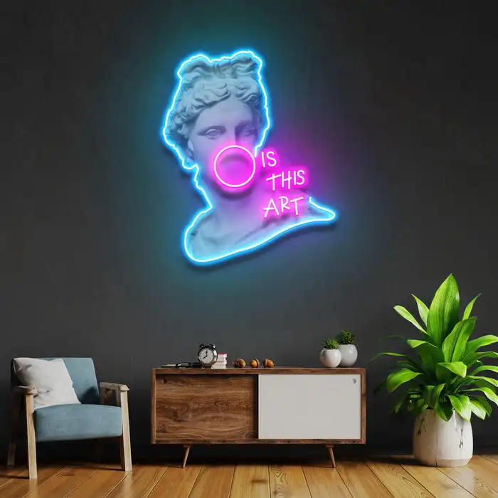 Is This Art Led Neon Acrylic Artwork Custom Neon Sign Home Decor sign Light Custom Neon Signs for Bar party