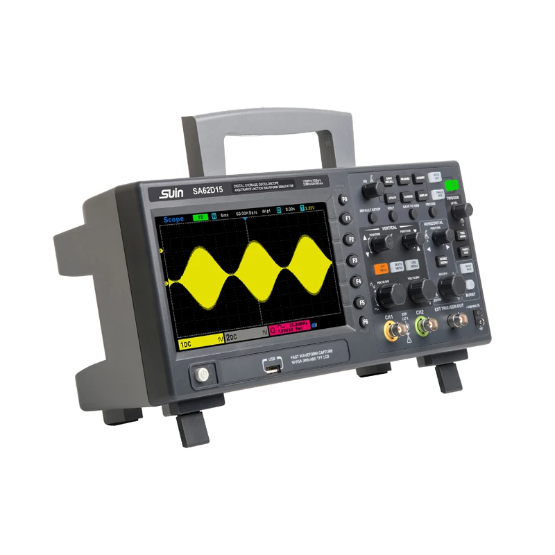 analog oscilloscope 100mhz SA6200 Series 1Sa/s Sample Rate digital storage oscilloscope