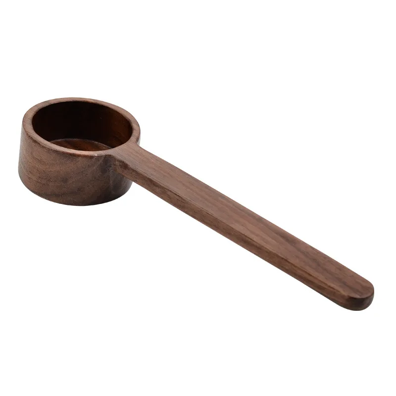 Wholesale Small Wood 8gram Spoon Black Walnut Coffee Tea Measuring 10gram Coffee Wooden Scoop