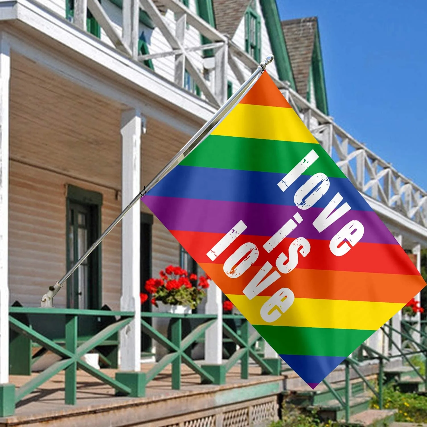 Cheap Customized Polyester Printed 3x5ft Flying Lesbian Lgbtq Rainbow Flags Pride Progress Banner Chinese Waterproof Flag